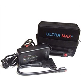 Ultra Max Lithium batteri til golfvogn 18Ah komplet sæt til 18 huller